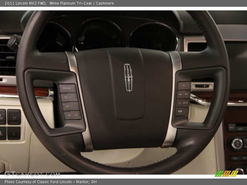 White Platinum Tri-Coat / Cashmere 2011 Lincoln MKZ FWD