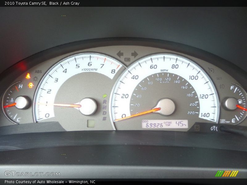 Black / Ash Gray 2010 Toyota Camry SE