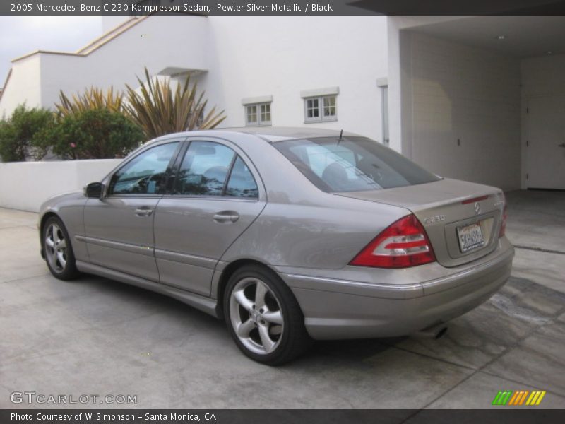 Pewter Silver Metallic / Black 2005 Mercedes-Benz C 230 Kompressor Sedan
