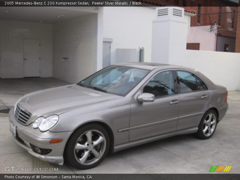 Pewter Silver Metallic / Black 2005 Mercedes-Benz C 230 Kompressor Sedan