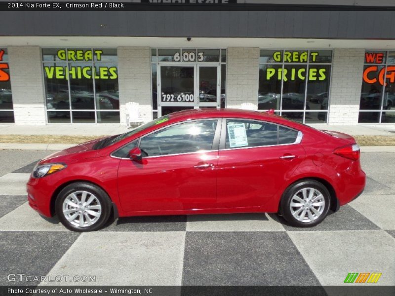 Crimson Red / Black 2014 Kia Forte EX