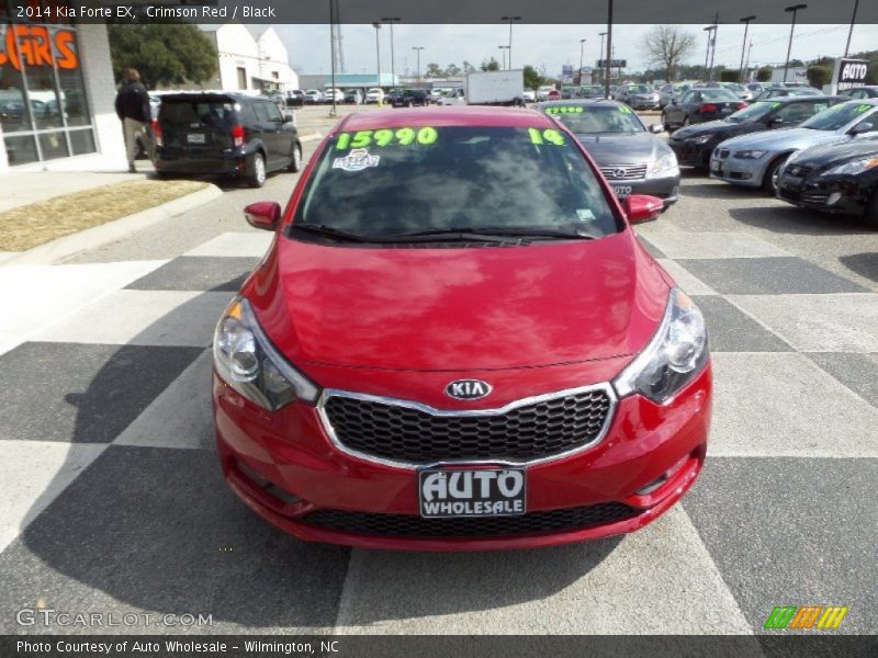Crimson Red / Black 2014 Kia Forte EX
