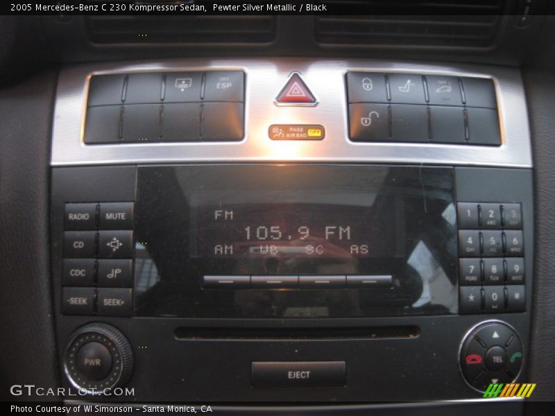 Pewter Silver Metallic / Black 2005 Mercedes-Benz C 230 Kompressor Sedan