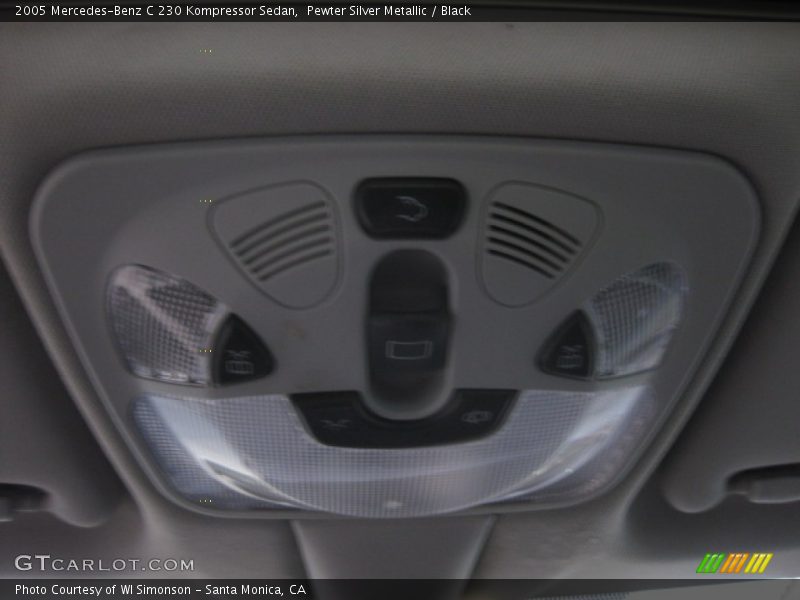 Pewter Silver Metallic / Black 2005 Mercedes-Benz C 230 Kompressor Sedan