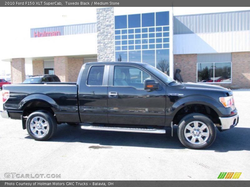 Tuxedo Black / Medium Stone 2010 Ford F150 XLT SuperCab