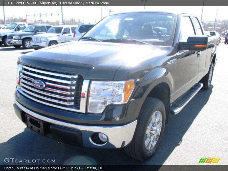 Tuxedo Black / Medium Stone 2010 Ford F150 XLT SuperCab