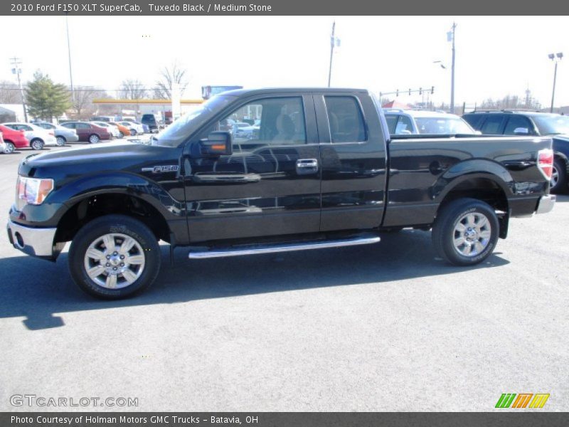 Tuxedo Black / Medium Stone 2010 Ford F150 XLT SuperCab