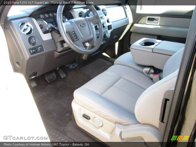 Tuxedo Black / Medium Stone 2010 Ford F150 XLT SuperCab