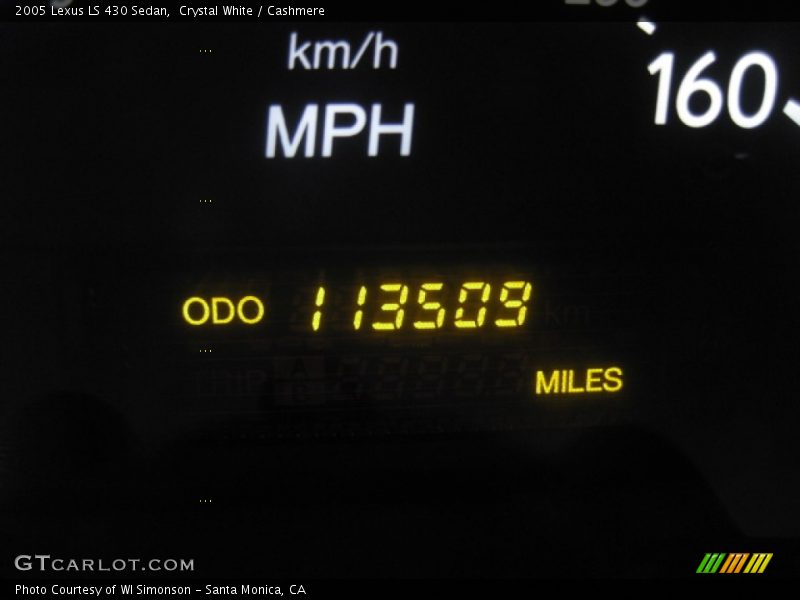 Crystal White / Cashmere 2005 Lexus LS 430 Sedan