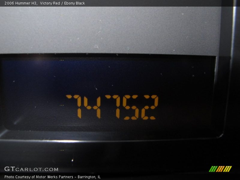 Victory Red / Ebony Black 2006 Hummer H3