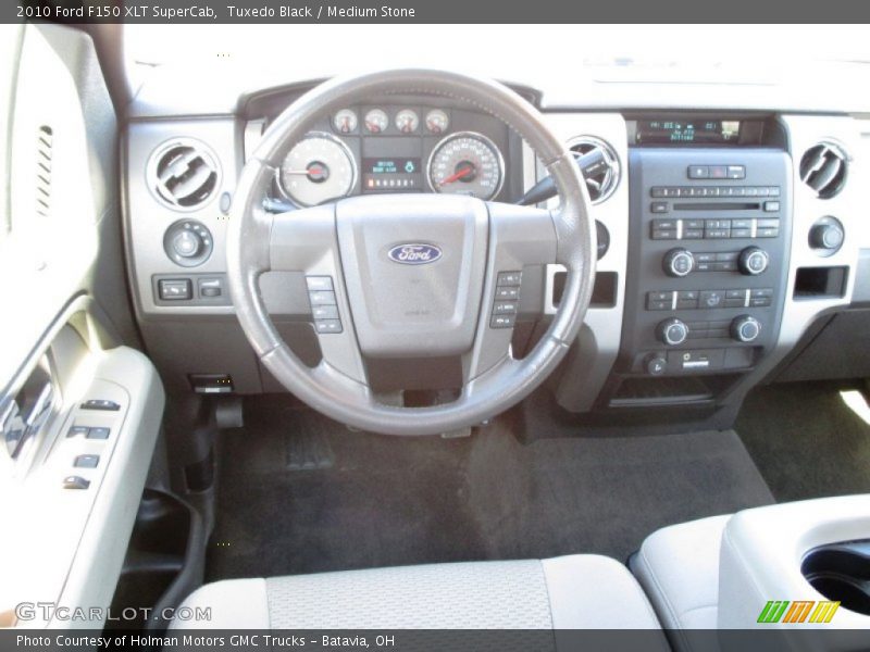 Tuxedo Black / Medium Stone 2010 Ford F150 XLT SuperCab