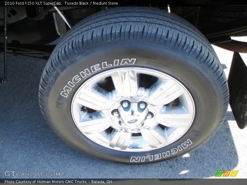 Tuxedo Black / Medium Stone 2010 Ford F150 XLT SuperCab