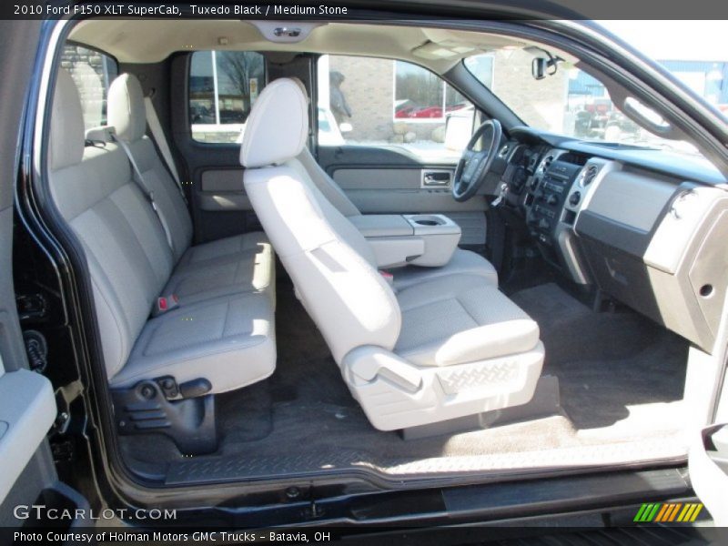 Tuxedo Black / Medium Stone 2010 Ford F150 XLT SuperCab