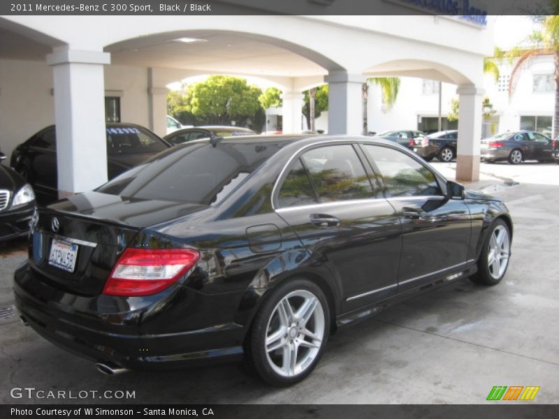 Black / Black 2011 Mercedes-Benz C 300 Sport