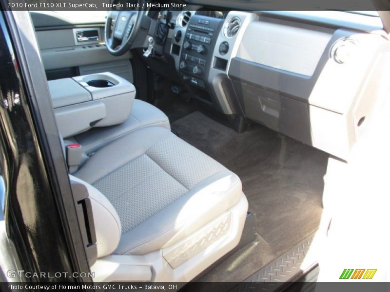 Tuxedo Black / Medium Stone 2010 Ford F150 XLT SuperCab