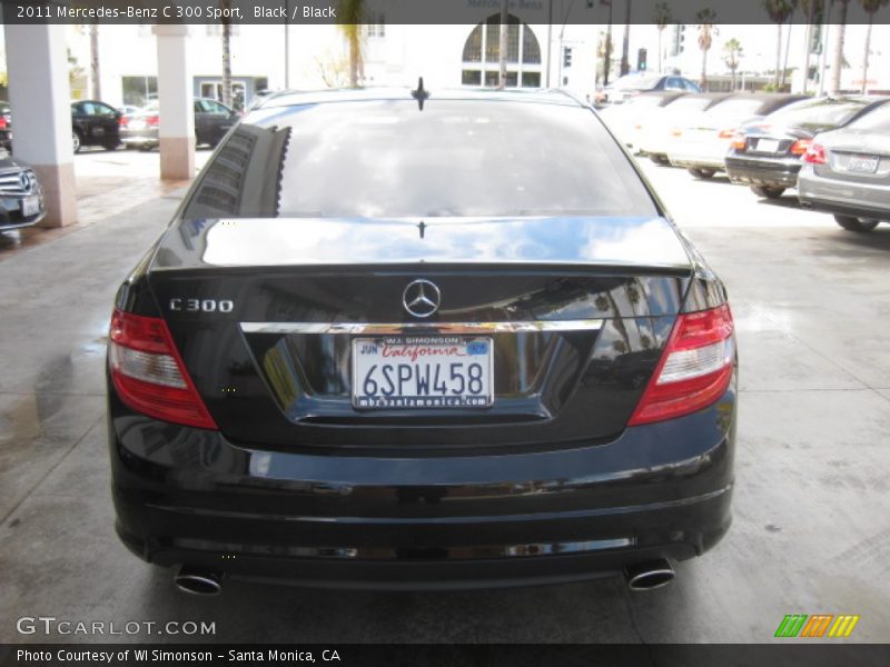 Black / Black 2011 Mercedes-Benz C 300 Sport
