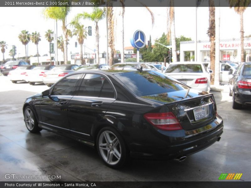 Black / Black 2011 Mercedes-Benz C 300 Sport