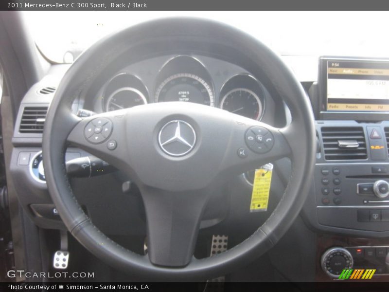 Black / Black 2011 Mercedes-Benz C 300 Sport