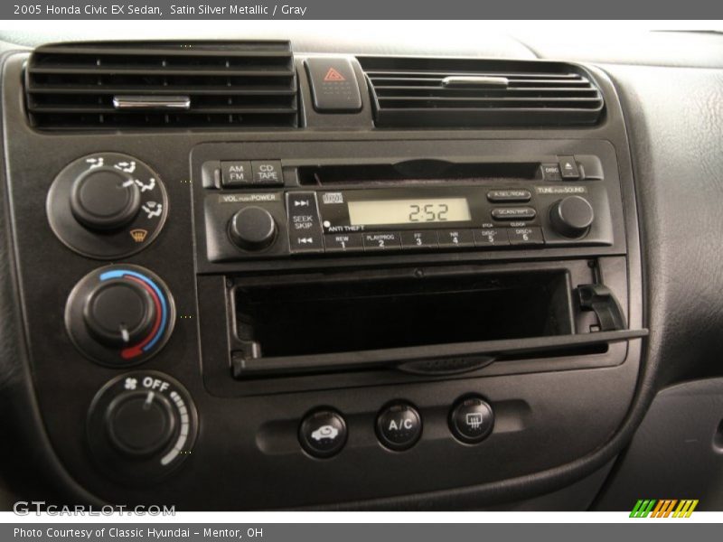 Satin Silver Metallic / Gray 2005 Honda Civic EX Sedan