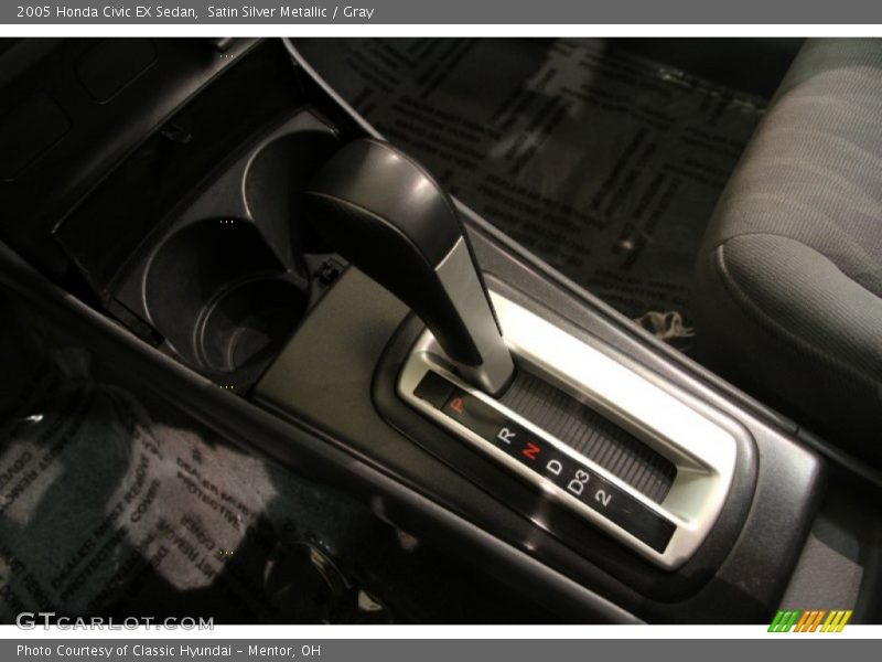 Satin Silver Metallic / Gray 2005 Honda Civic EX Sedan