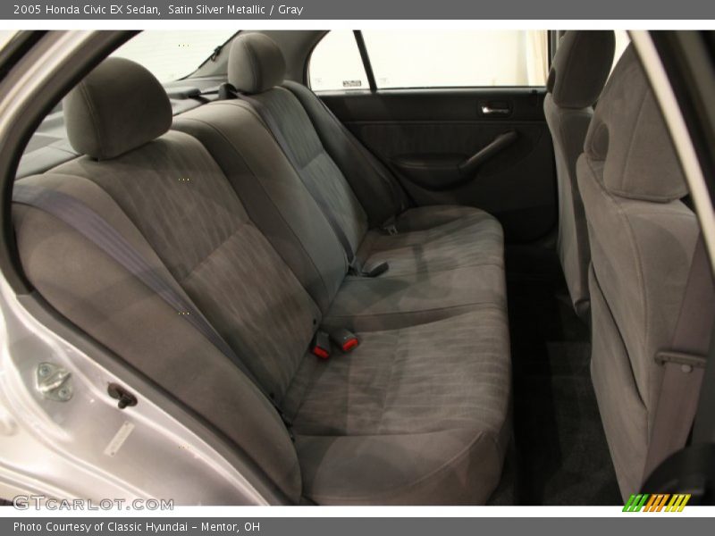 Satin Silver Metallic / Gray 2005 Honda Civic EX Sedan