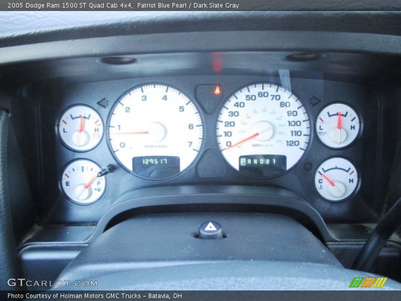 Patriot Blue Pearl / Dark Slate Gray 2005 Dodge Ram 1500 ST Quad Cab 4x4