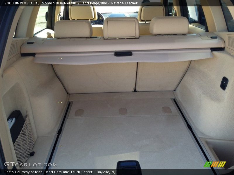 Monaco Blue Metallic / Sand Beige/Black Nevada Leather 2008 BMW X3 3.0si