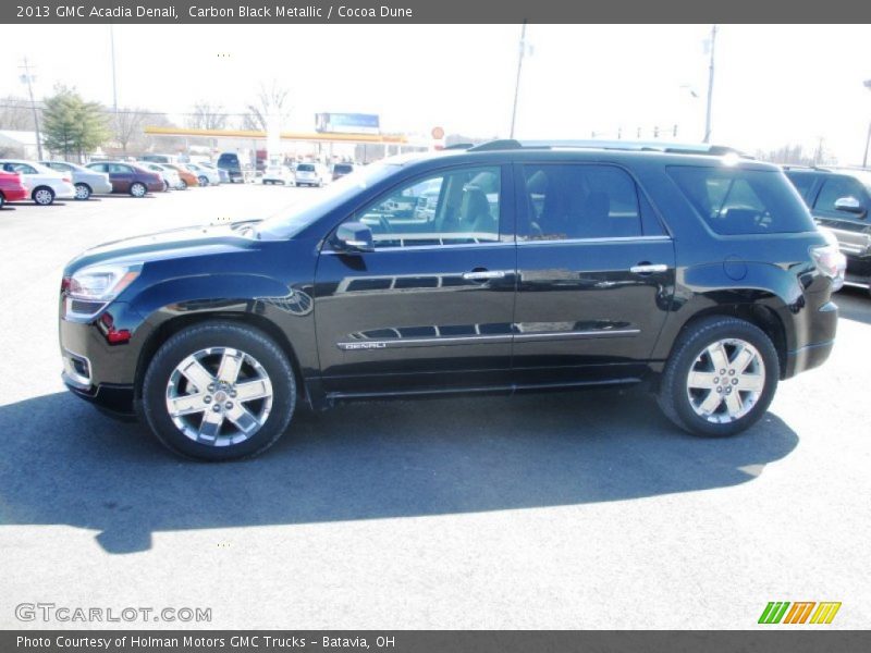 Carbon Black Metallic / Cocoa Dune 2013 GMC Acadia Denali