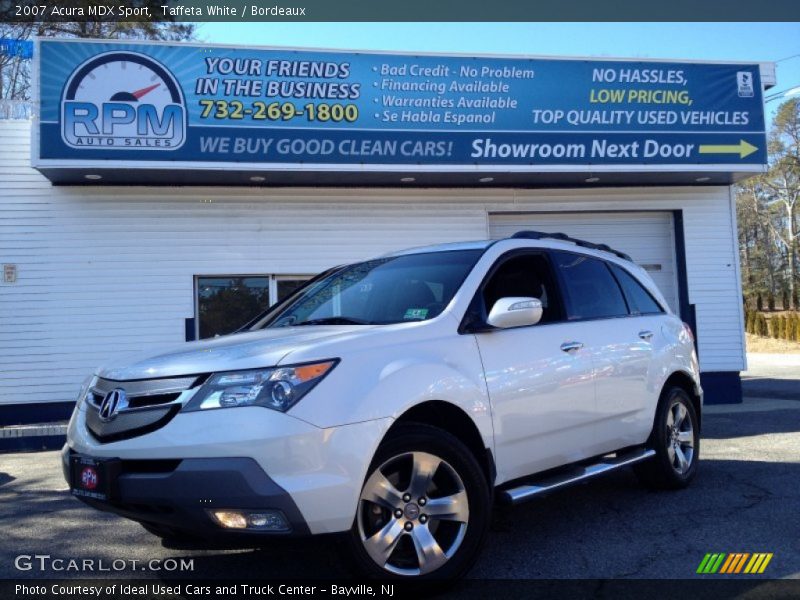 Taffeta White / Bordeaux 2007 Acura MDX Sport
