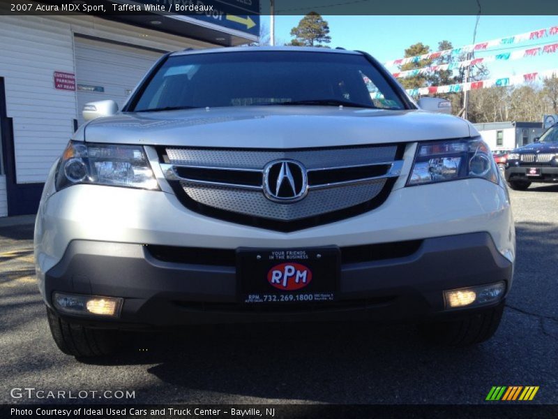 Taffeta White / Bordeaux 2007 Acura MDX Sport