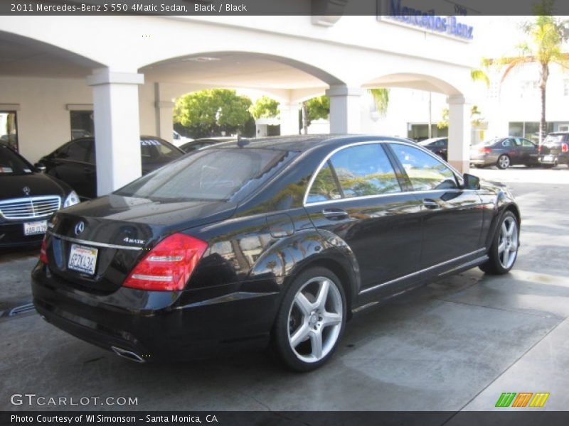 Black / Black 2011 Mercedes-Benz S 550 4Matic Sedan
