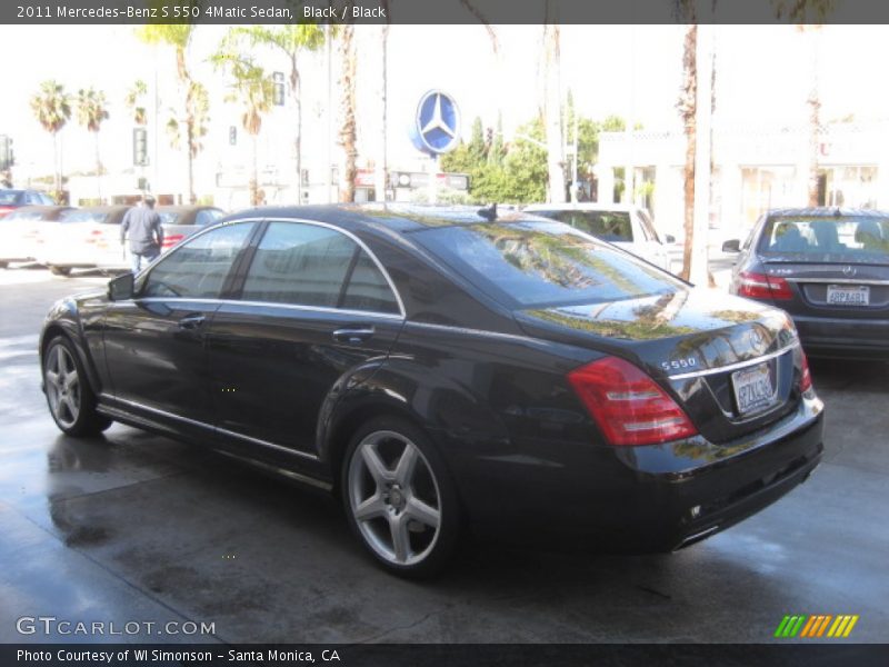 Black / Black 2011 Mercedes-Benz S 550 4Matic Sedan