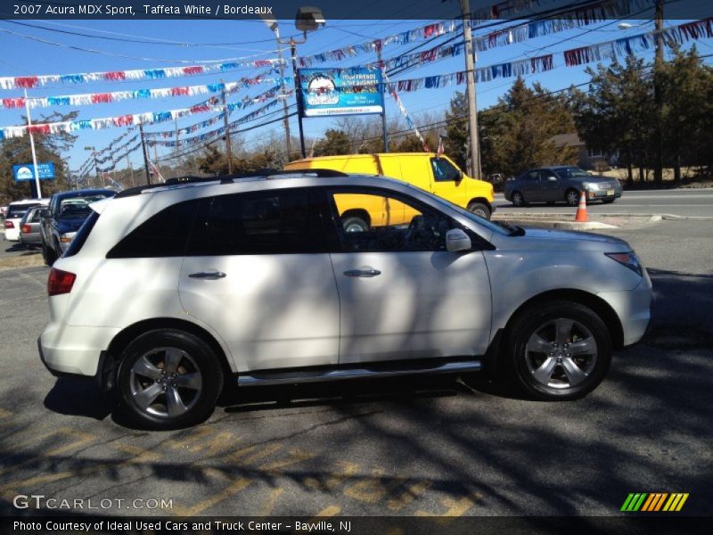 Taffeta White / Bordeaux 2007 Acura MDX Sport