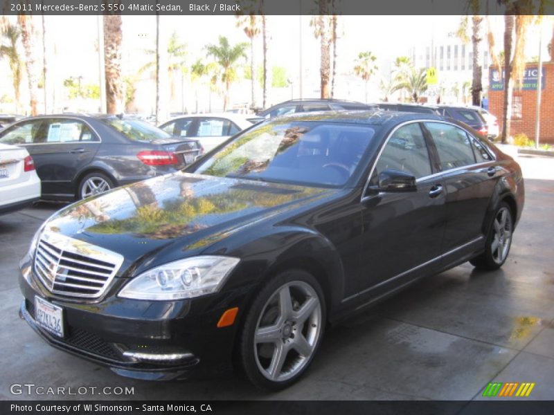 Black / Black 2011 Mercedes-Benz S 550 4Matic Sedan