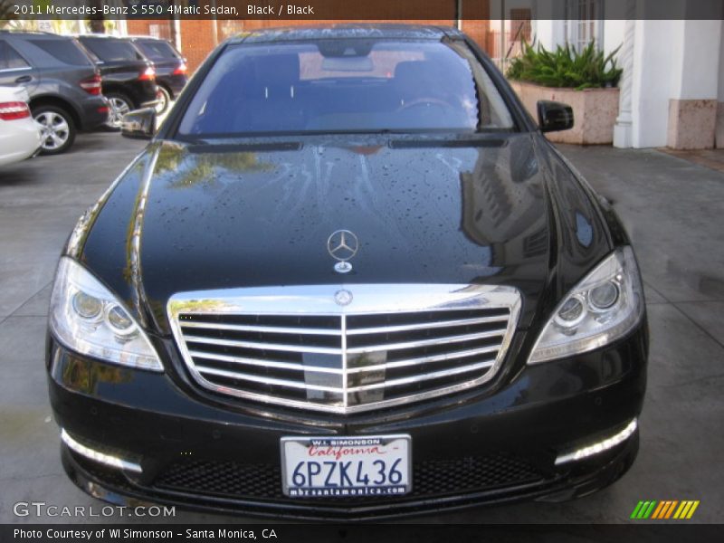 Black / Black 2011 Mercedes-Benz S 550 4Matic Sedan