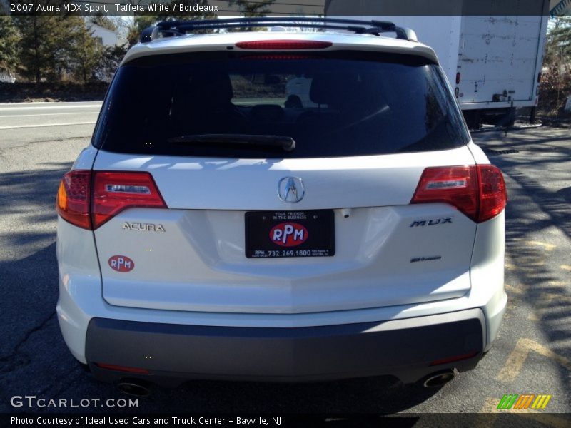 Taffeta White / Bordeaux 2007 Acura MDX Sport