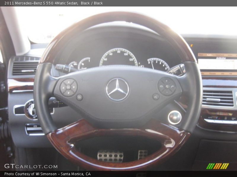 Black / Black 2011 Mercedes-Benz S 550 4Matic Sedan