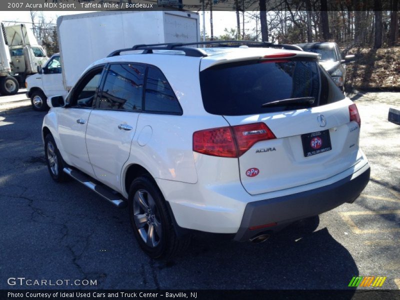 Taffeta White / Bordeaux 2007 Acura MDX Sport