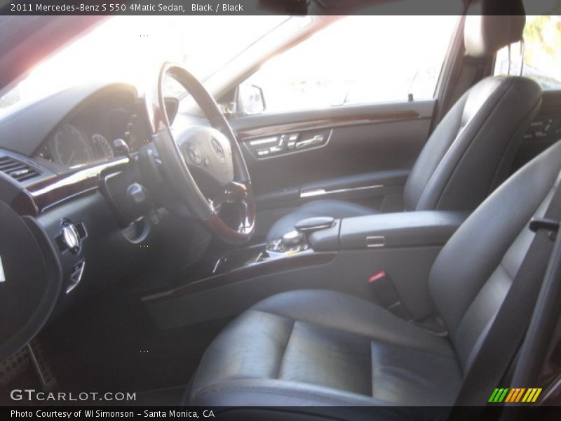 Black / Black 2011 Mercedes-Benz S 550 4Matic Sedan
