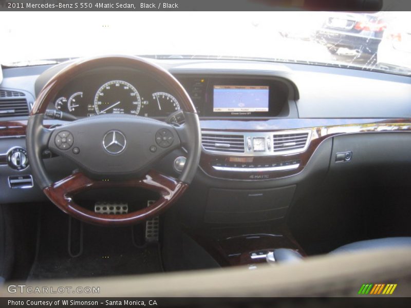 Black / Black 2011 Mercedes-Benz S 550 4Matic Sedan