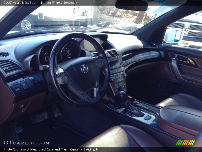 Taffeta White / Bordeaux 2007 Acura MDX Sport