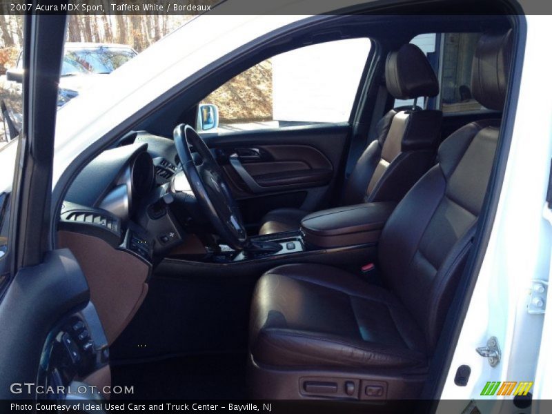 Taffeta White / Bordeaux 2007 Acura MDX Sport
