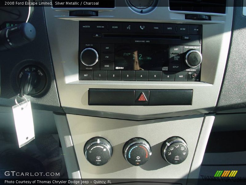 Silver Metallic / Charcoal 2008 Ford Escape Limited