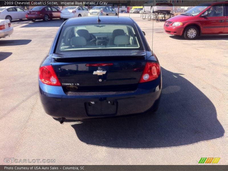 Imperial Blue Metallic / Gray 2009 Chevrolet Cobalt LS Sedan