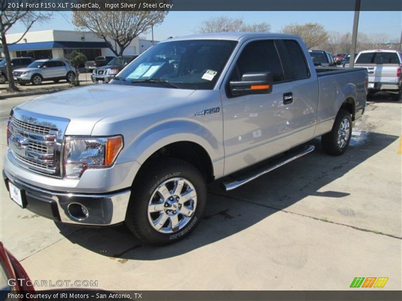 Ingot Silver / Steel Grey 2014 Ford F150 XLT SuperCab
