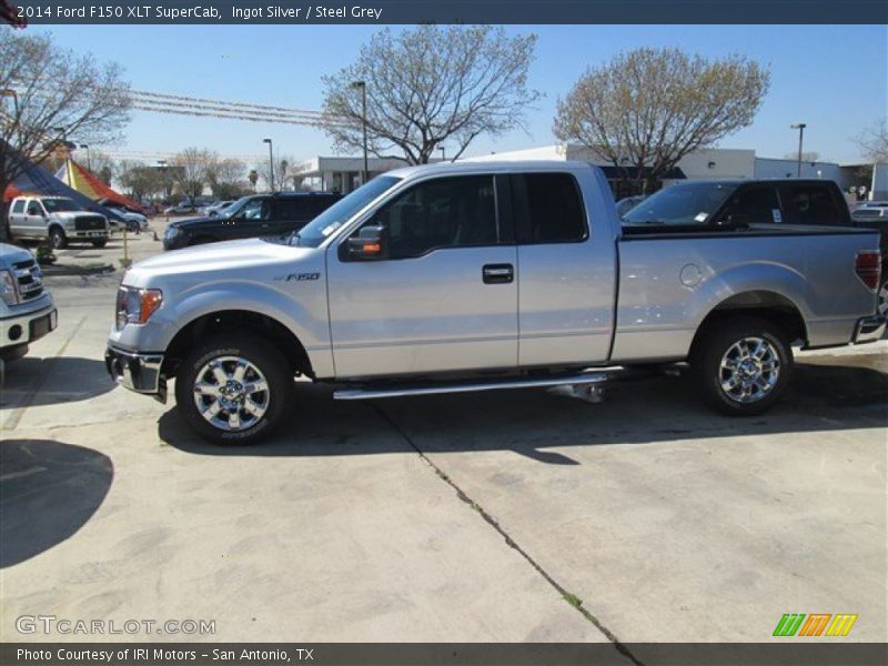 Ingot Silver / Steel Grey 2014 Ford F150 XLT SuperCab