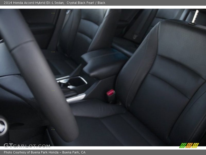Crystal Black Pearl / Black 2014 Honda Accord Hybrid EX-L Sedan