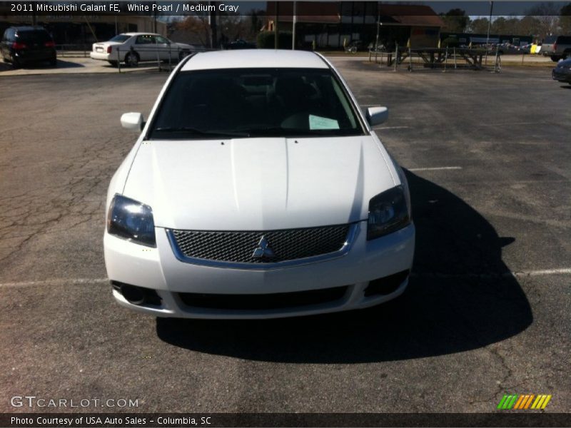 White Pearl / Medium Gray 2011 Mitsubishi Galant FE