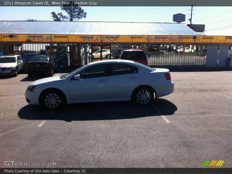 White Pearl / Medium Gray 2011 Mitsubishi Galant FE