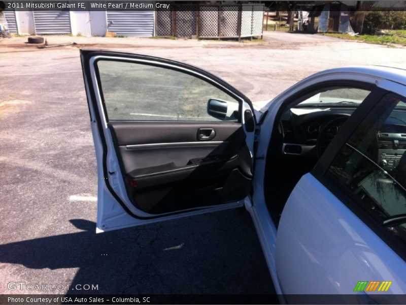 White Pearl / Medium Gray 2011 Mitsubishi Galant FE